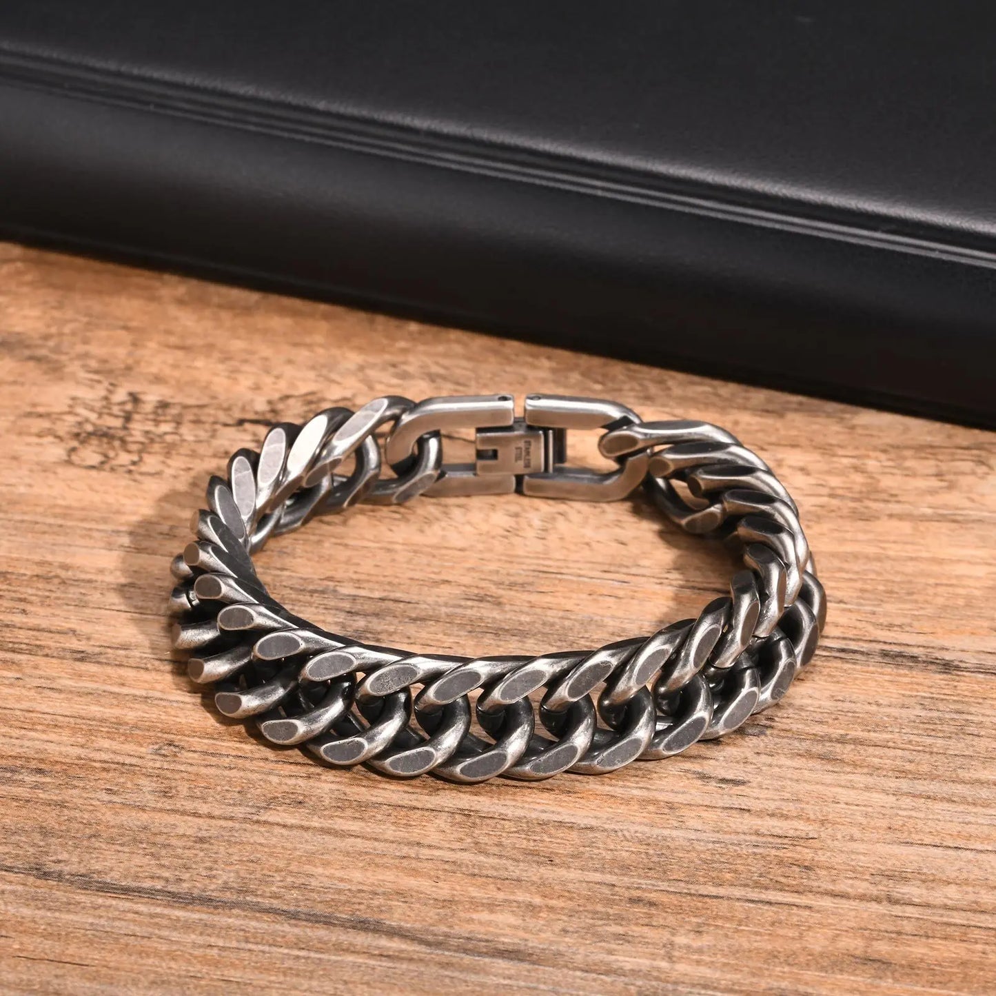 Gold Plated Men'S Chunky Chain Bracelet,Stainless Steel Thick Cuban Chain Wristband,Hip Hop Punk Luxury Jewelry Gift for Him