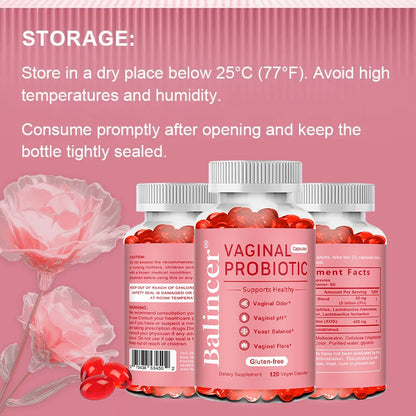 Probióticos para Mujer - Apoyan la Salud Vaginal, Intestinal, Inmunológica y el Bienestar Digestivo.