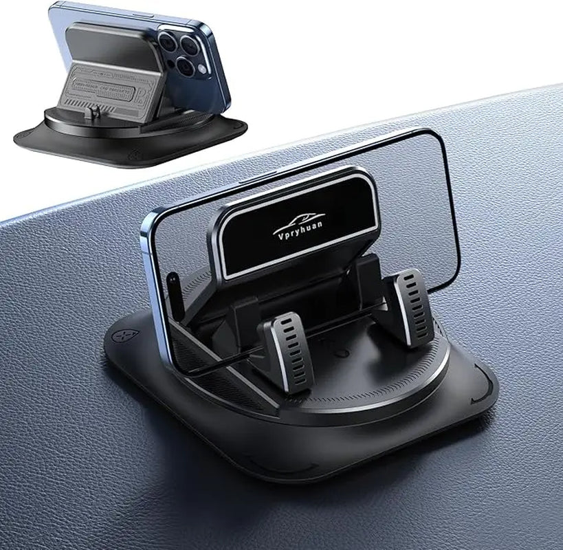 Car Phone Holder, Portable Mobile Phone Holder, Stable and Durable.In-Built Parking Number Plate Function, Quickly Switch to a Phone Number Plate.