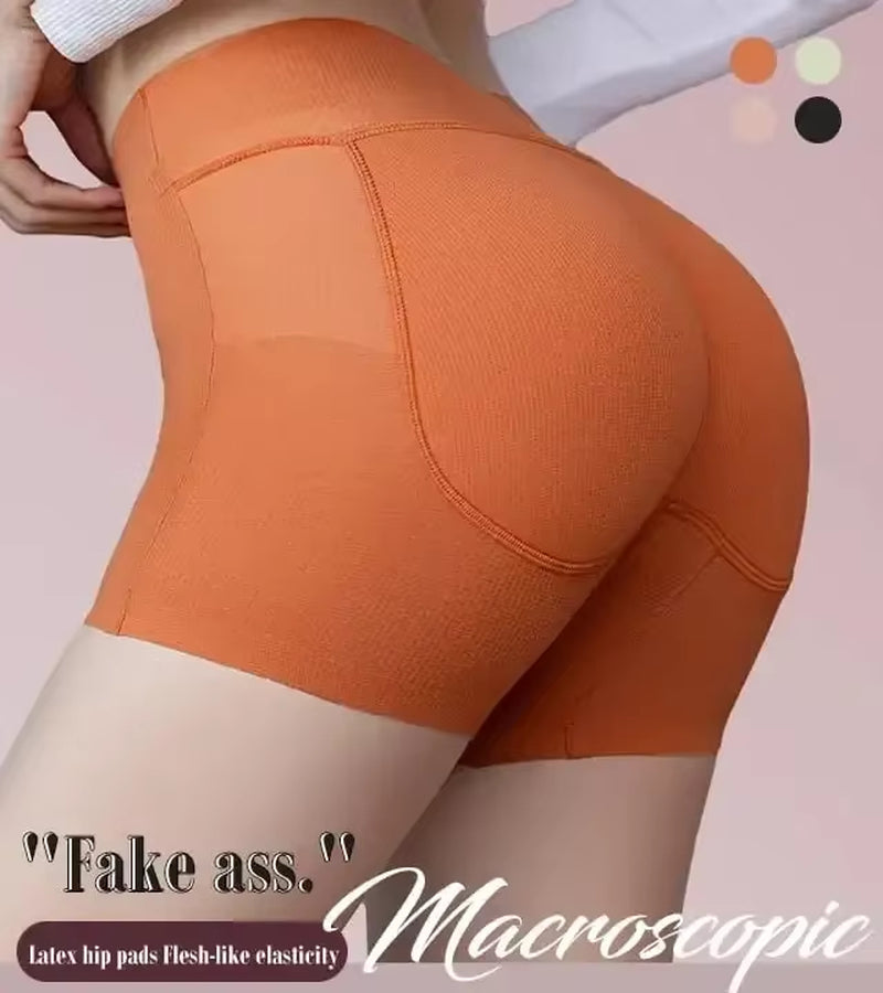 Enhance Your Curves with Our Seamless Latex Butt Lifter Underwear - Perfectly Shaped Peach Hip Pads for Women