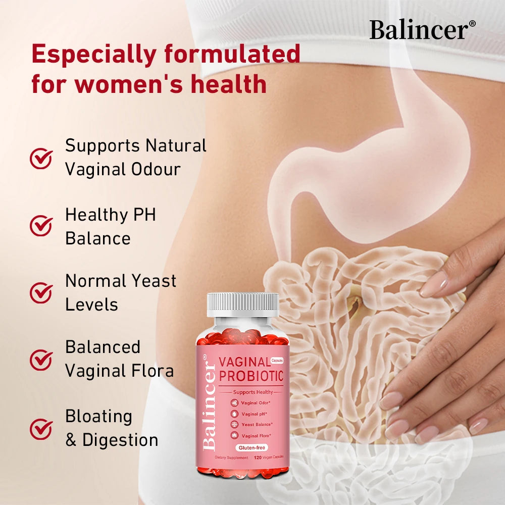 Probióticos para Mujer - Apoyan la Salud Vaginal, Intestinal, Inmunológica y el Bienestar Digestivo.