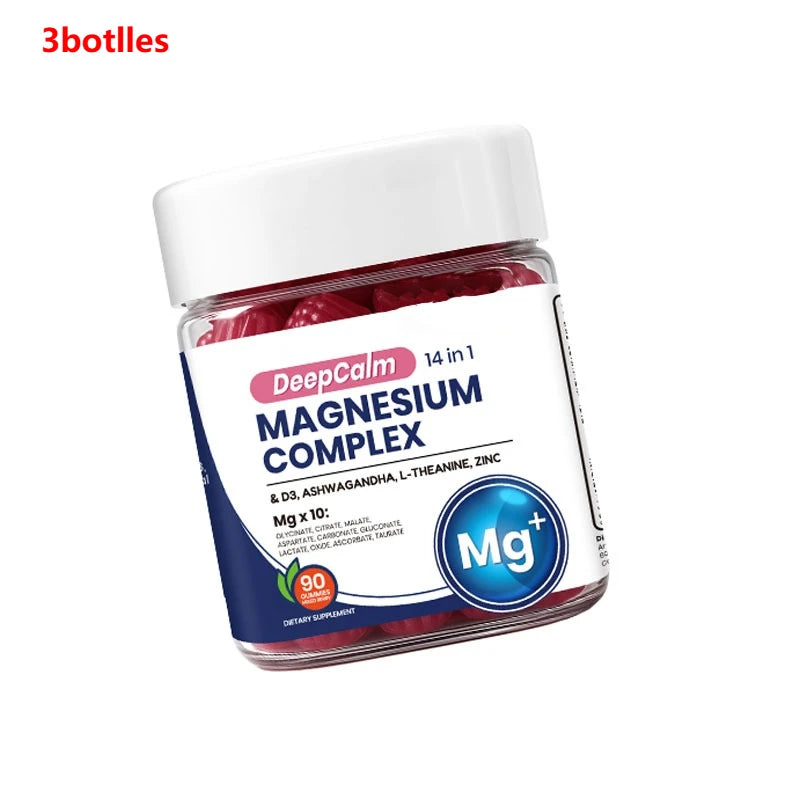 Elevate Your Wellness with Magnesium Complex Gummies - Enriched with Vitamin D3, Zinc, and L-Theanine for Natural Nutritional Support