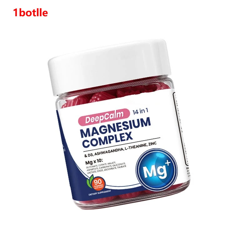 Elevate Your Wellness with Magnesium Complex Gummies - Enriched with Vitamin D3, Zinc, and L-Theanine for Natural Nutritional Support